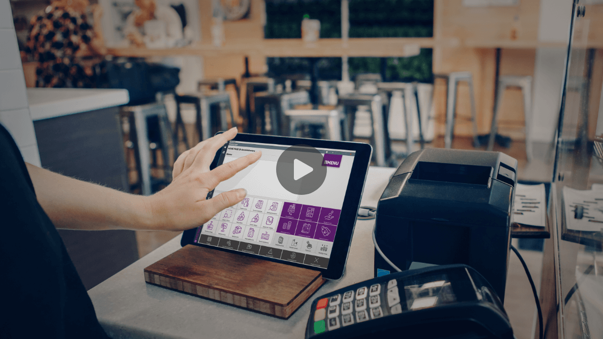 Menu Passepartout utilizzato su tablet nel punto cassa