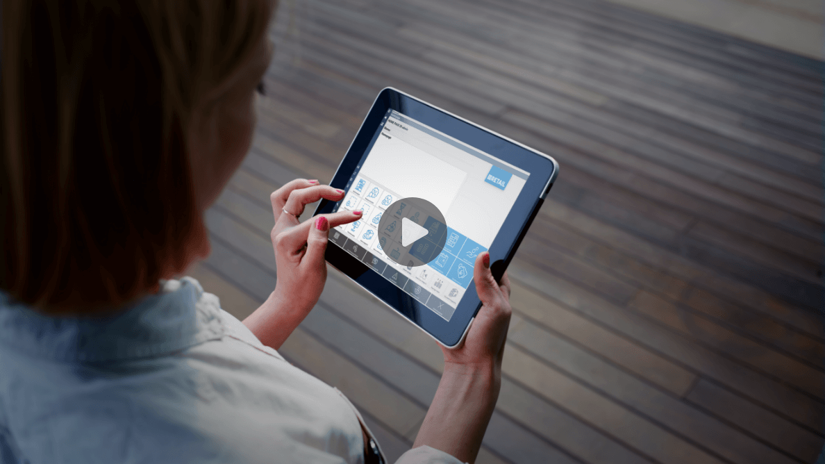 Retail Passepartout utilizzato su tablet